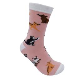 pink cat socks